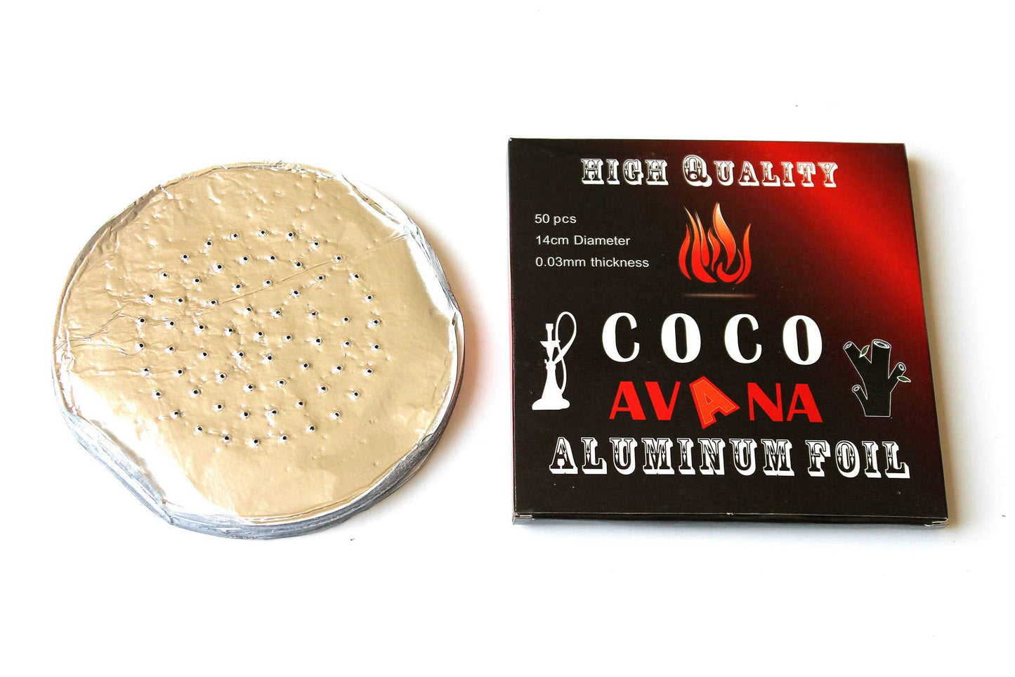 Pierced Hookah Foil 50 Pcs – Authentic in UAE | VAPE DOKHA UAE