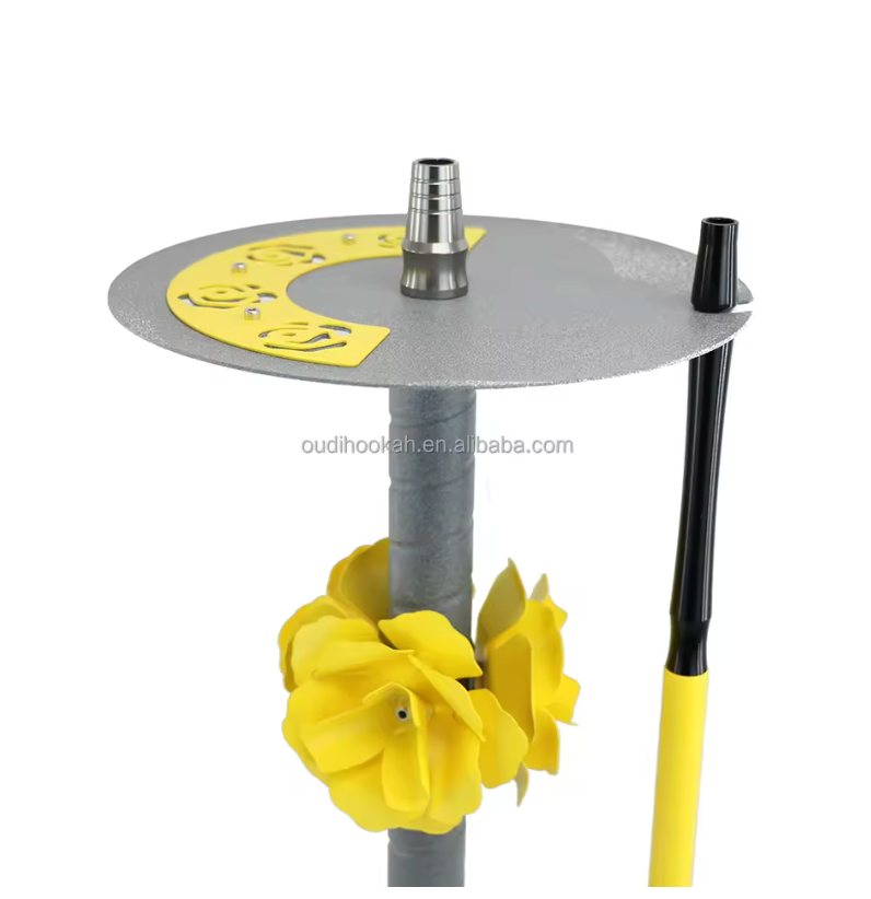 Flower Hookah Lacquer Stainless Steel Shisha Smoke Kit
