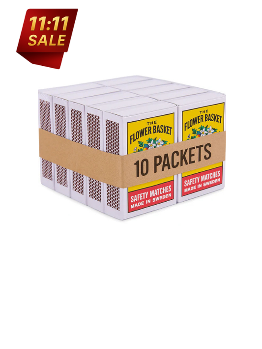 Flower Basket Safety Match Box 100 packets