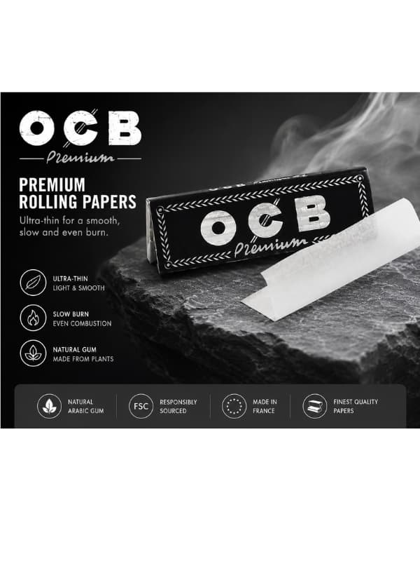 ورق لف السجائر OCB الممتاز رقم 1 بالحجم العادي