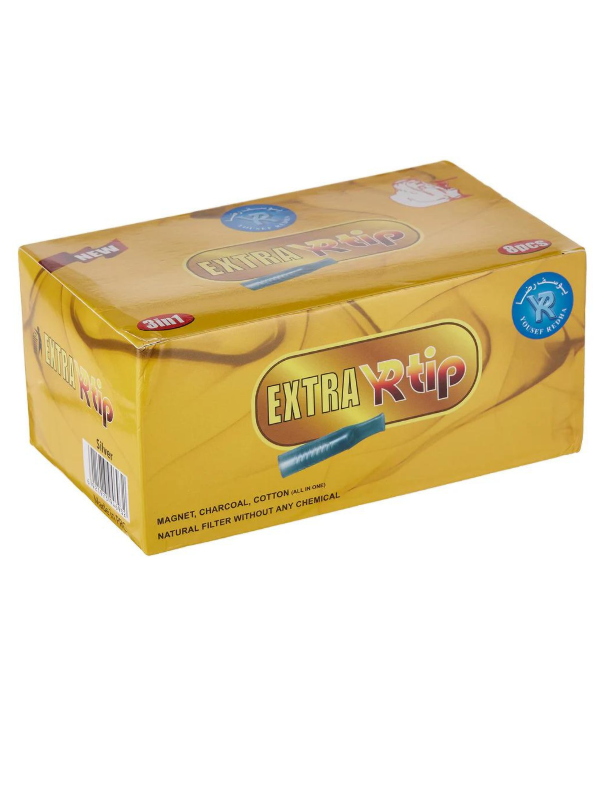 Yousef Redha Smoking Pipe Filter 15X8Pack, Silver