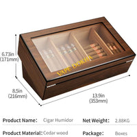 Cigar Humidor Cedar Wood Large Storag