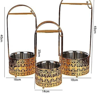 Hookah Charcoal Basket, gold