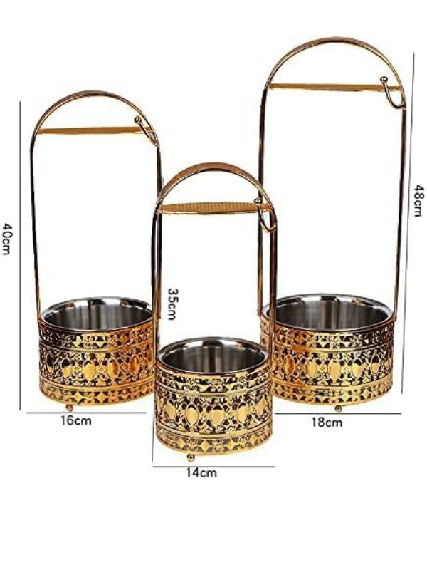 Hookah Charcoal Basket, gold