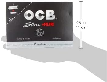OCB Long Black Paper Plus Tips, 32 Packets – Authentic in UAE | VAPE DOKHA UAE