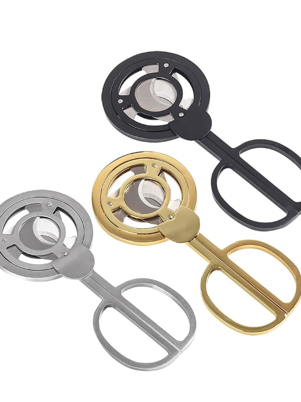 Cigar Scissors Cutter Stainless Steel-Silver