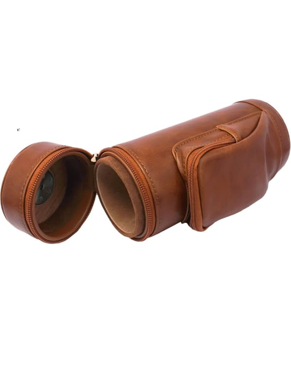 Portable Leather Humidor Cigar Case – Adjustable Travel Cigar Holder | Vape Dokha UAE