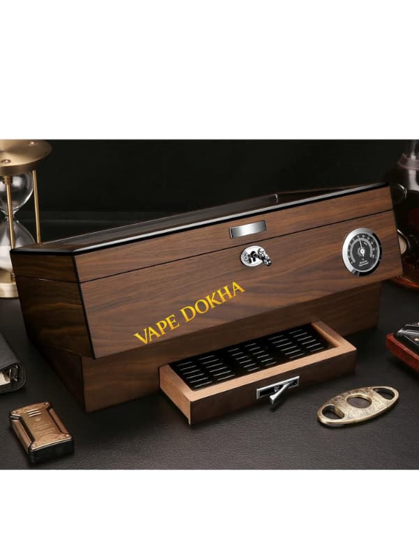 Cigar Humidor Cedar Wood Large Storag
