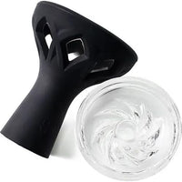 Hookah head bowl set glass and silicone