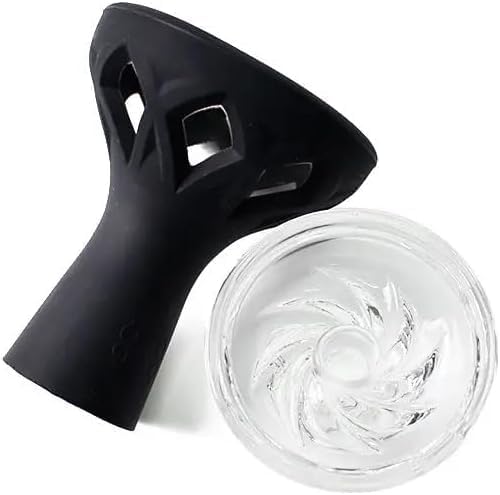 Hookah head bowl set glass and silicone