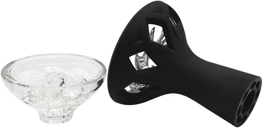 Hookah head bowl set glass and silicone