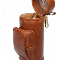 Portable Leather Humidor Cigar Case – Adjustable Travel Cigar Holder | Vape Dokha UAE