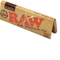 Raw Unrefined Classic 1.25 1 1/4 Size Cigarette Rolling Papers, 50 Count (Pack of 6) – Authentic in UAE | VAPE DOKHA UAE