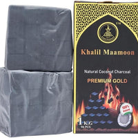 X torbo | Khalil Mamoon Coconut Coated Charcoal for Shisha/Bakhour (1 Kg / 96 PCS (BLACK) – Authentic in UAE | VAPE DOKHA UAE
