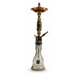 Black & Copper Traditional Engraved Hookah