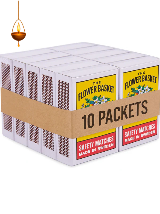 Flower Basket Safety Match Box 100 packets