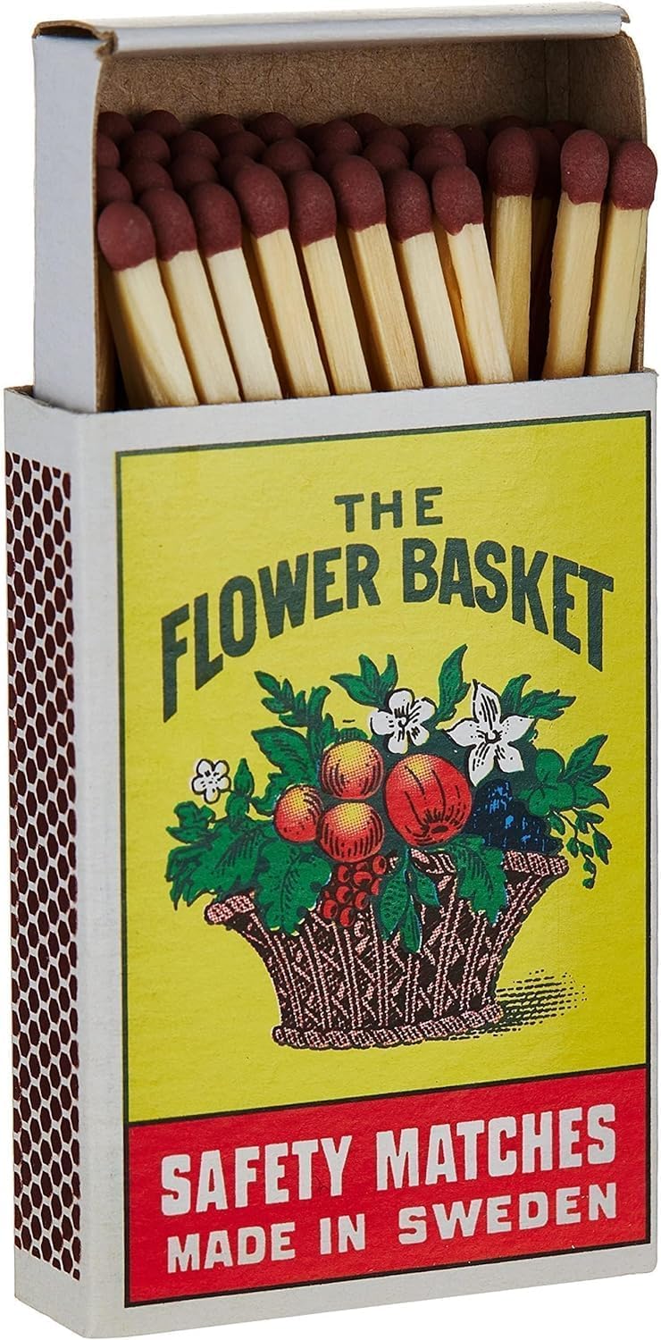 Flower Basket Safety Match Box 100 packets – Authentic in UAE | VAPE DOKHA UAE