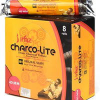 Charco lite Bakhoor Charcoal 80 Pieces 40 mm, Black – Authentic in UAE | VAPE DOKHA UAE