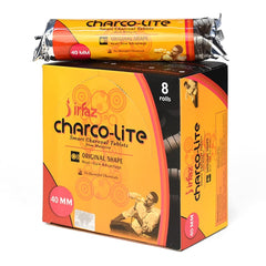 Charco lite Bakhoor Charcoal 80 Pieces 40 mm, Black – Authentic in UAE | VAPE DOKHA UAE