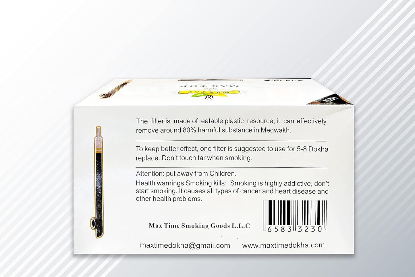 Max top medwakh filter 144 pcs – Authentic in UAE | VAPE DOKHA UAE
