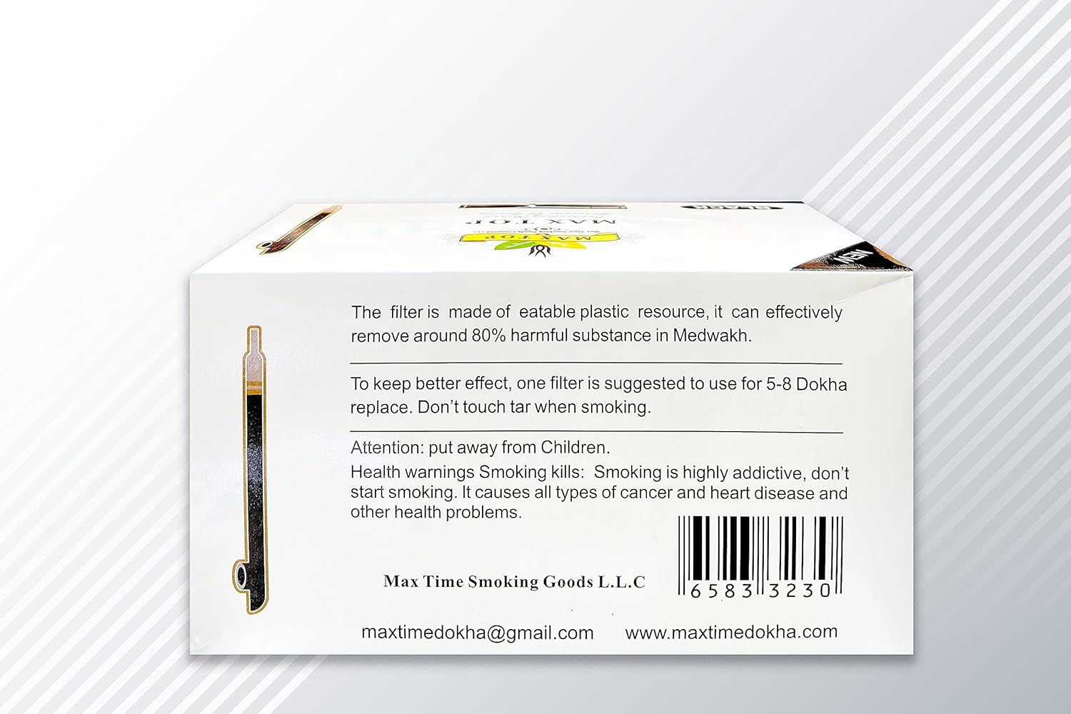 Max top medwakh filter 144 pcs – Authentic in UAE | VAPE DOKHA UAE