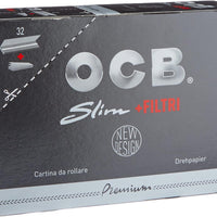 OCB Long Black Paper Plus Tips, 32 Packets – Authentic in UAE | VAPE DOKHA UAE