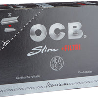 OCB Long Black Paper Plus Tips, 32 Packets – Authentic in UAE | VAPE DOKHA UAE