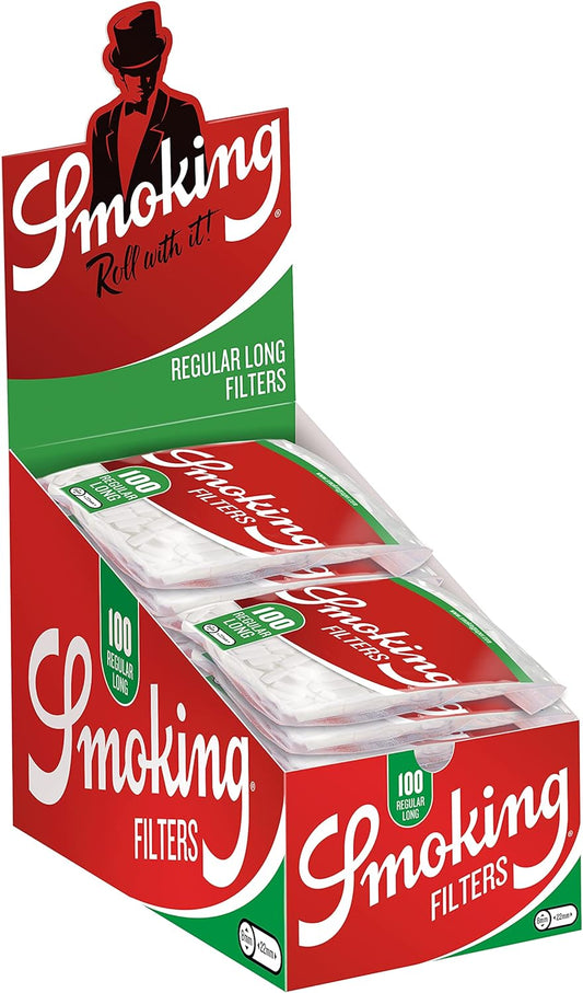 Smoking Classic Filters Regular Long Size - 25 Bags – Authentic in UAE | VAPE DOKHA UAE