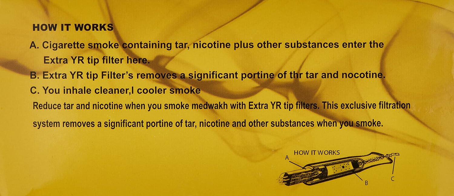 Yousef Redha Smoking Pipe Filter 15X8Pack, Silver – Authentic in UAE | VAPE DOKHA UAE