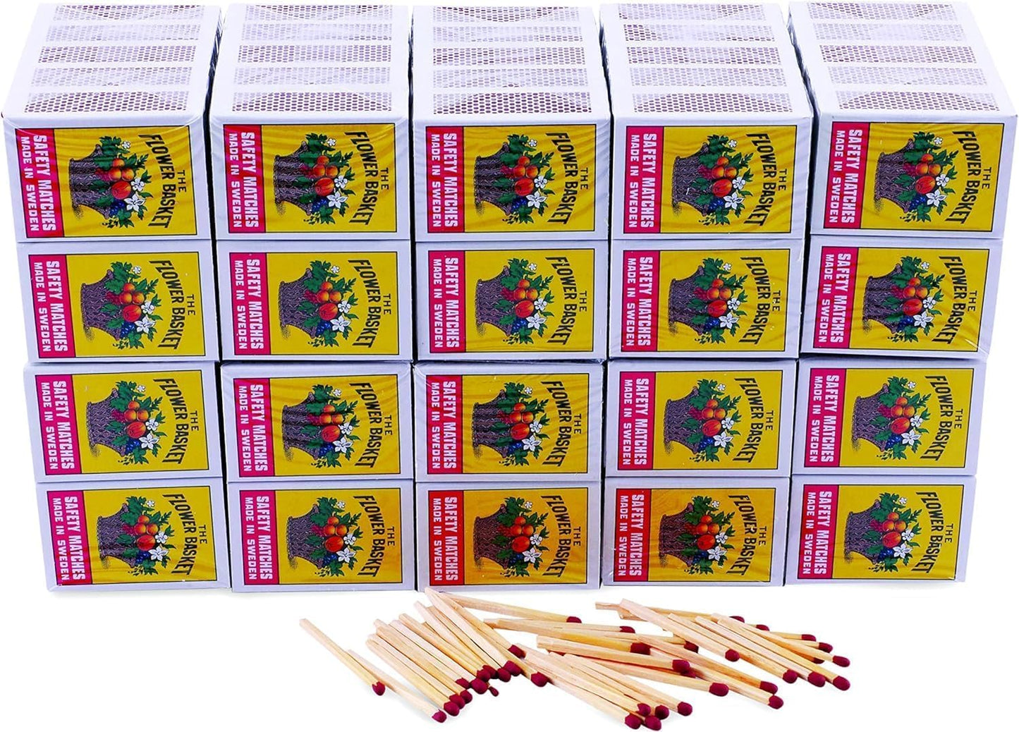Flower Basket Safety Match Box 100 packets – Authentic in UAE | VAPE DOKHA UAE