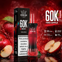 The Crown 60K disposable vape Two Apple