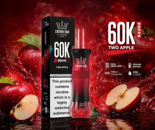 The Crown 60K disposable vape Two Apple