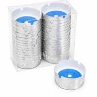 Premium disposable silver star-design ashtrays