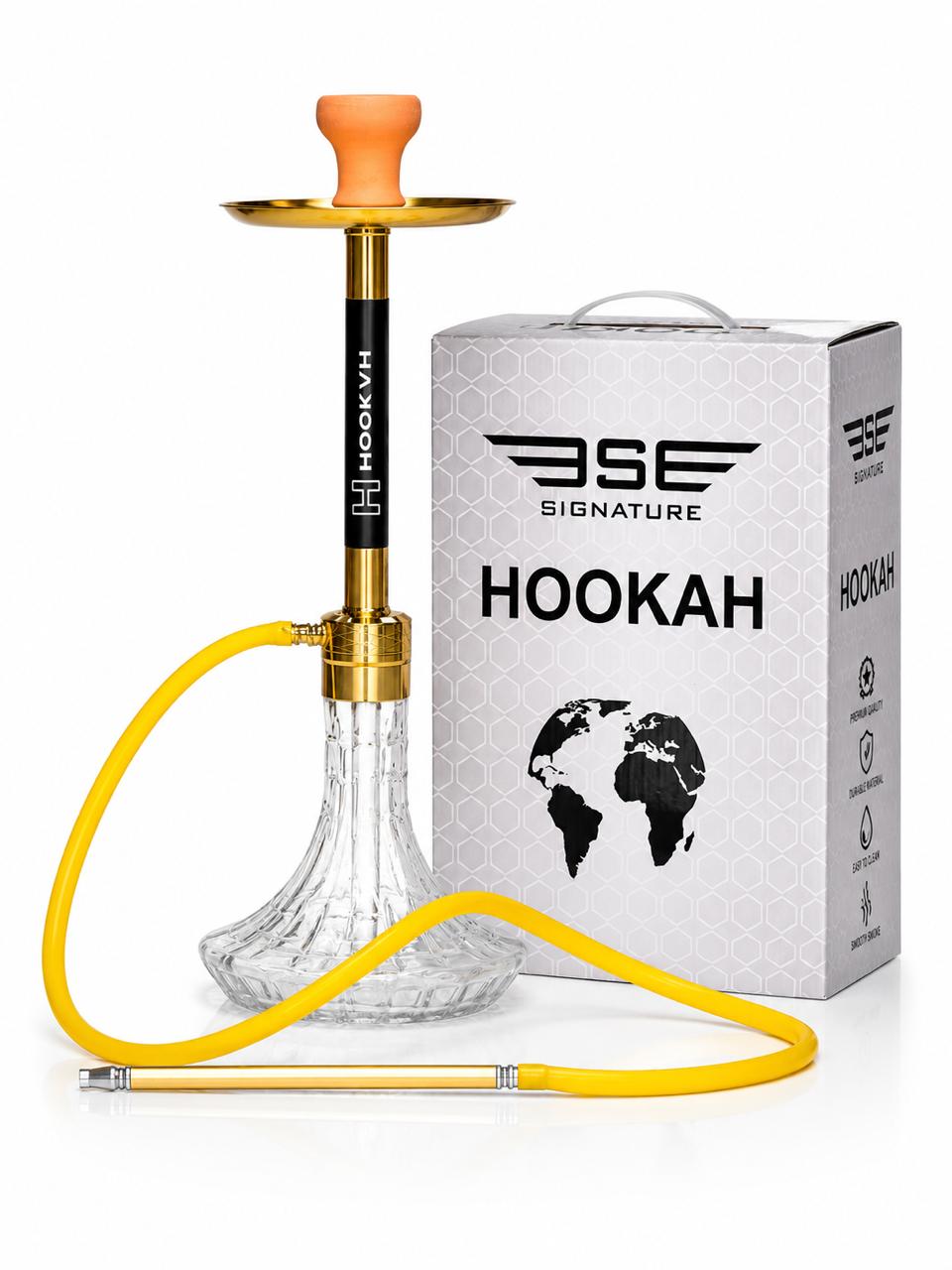 Complete gold shisha kit