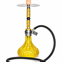 Diamond-cut crystal hookah set