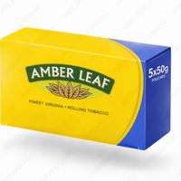 Amber Leaf tobacco packaging on a white background vape dokha uae