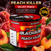 Black Burn Velvet Peach