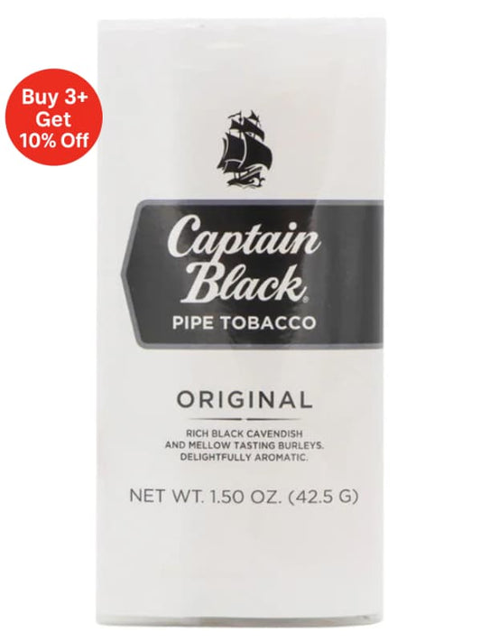 Captain Black the orginal pipe tobacco packaging on a white background | Vape Dokha UAE