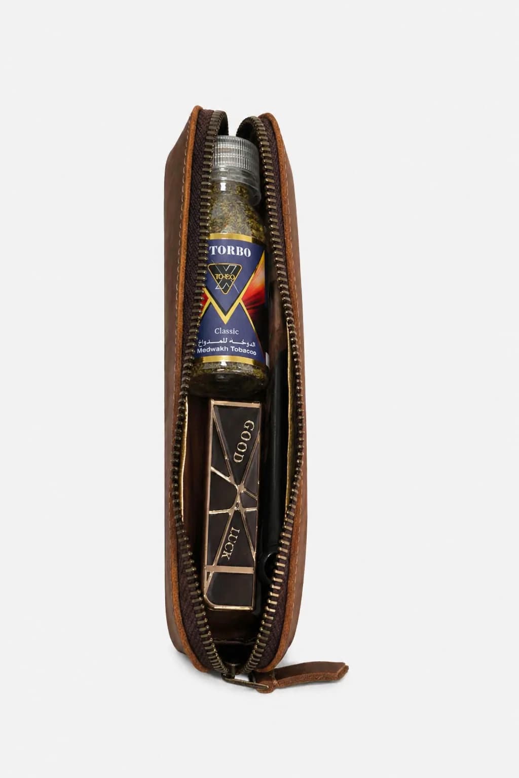 Genuine Leather Medwakh Pouch Brown | Vape Dokha UAE