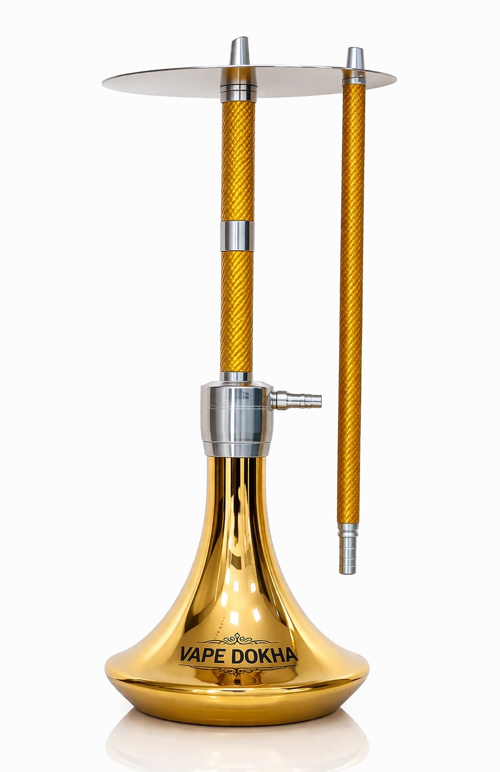 Full Gold Metallic Luxury Single-Hose Hookah
