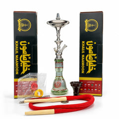 Khalil Maamoon Complete Hookah Kit — Washable Hose & Cleaning Set