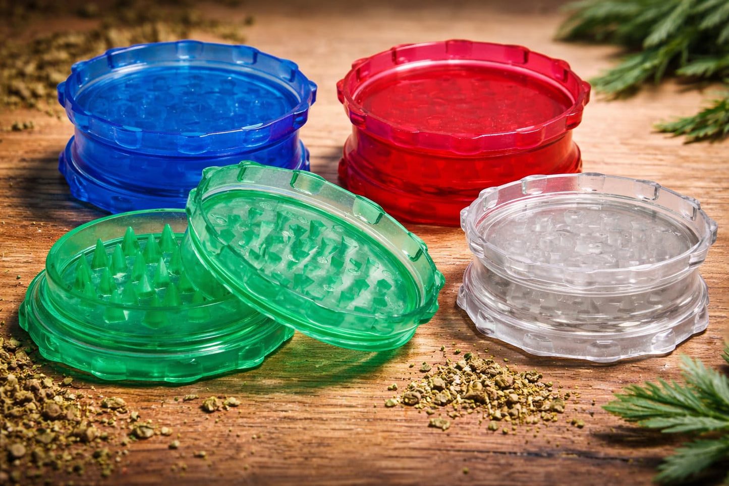 Acrylic Herb Grinder  (Assorted Colors)