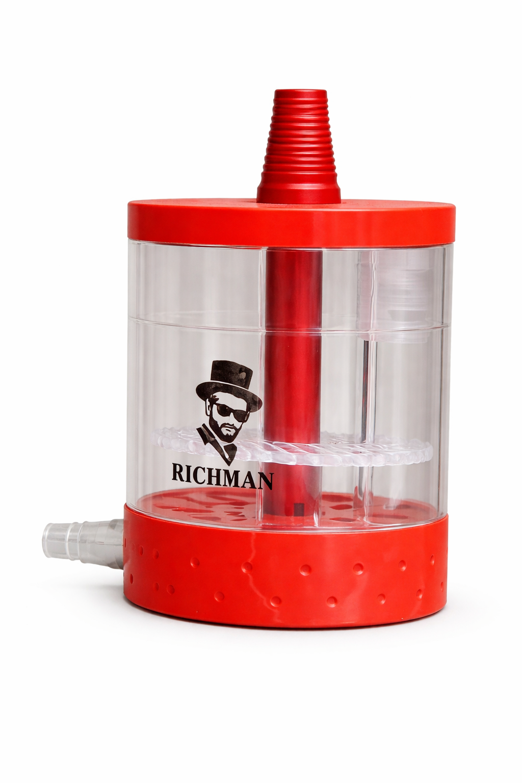 Compact Acrylic Hookah Set (Red)