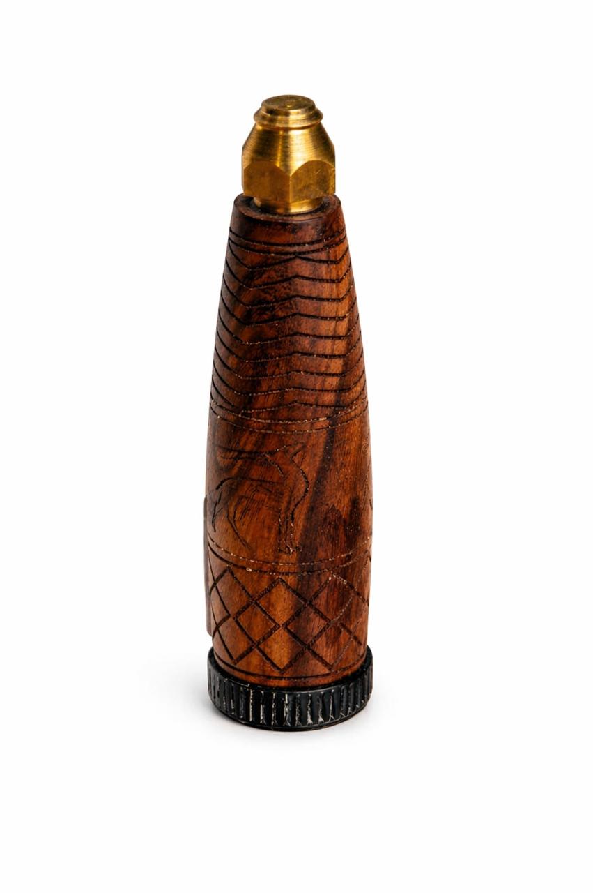 Wooden dokha storage bottle