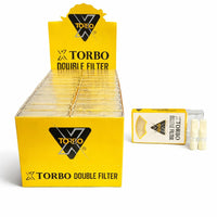 Display of XTorbo double filters with yellow packaging on a white Background. Vape Dokha UAE 