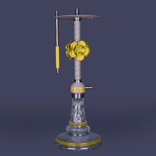 Flower Hookah Lacquer Stainless Steel Shisha Smoke Kit