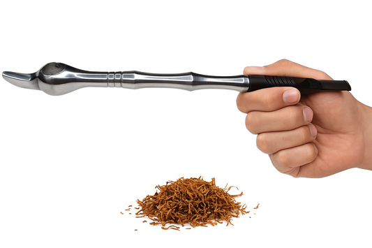 Steel Medwakh Smoking Pipe (Silver)