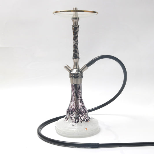 Alloy Hookah Complet Sheesha with clear glass base