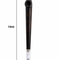 Handmade dark ebony medwakh pipe 14cm