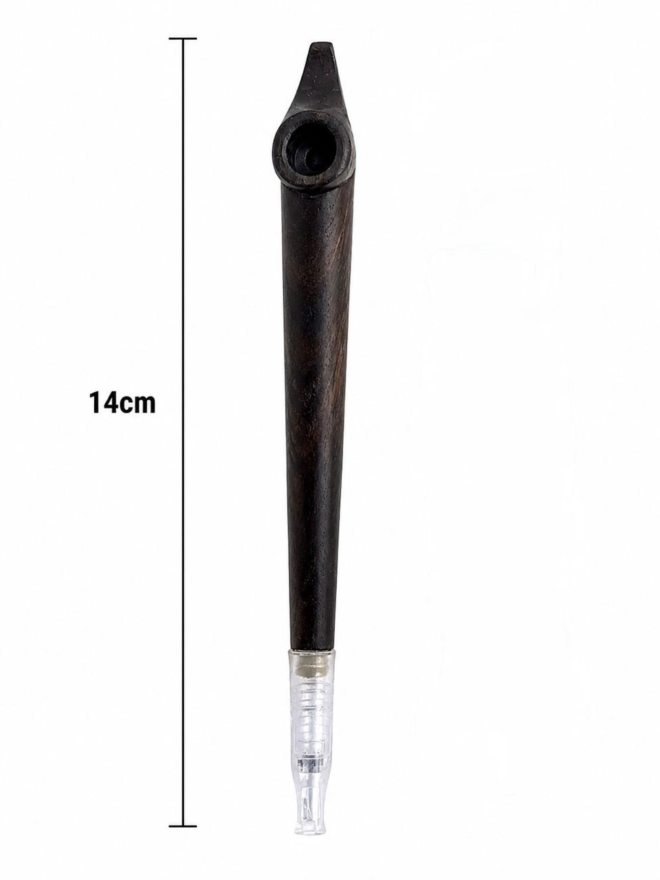Handmade dark ebony medwakh pipe 14cm